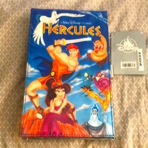 New with tags Disney VHS 90s Hercules Movie Clutch Purse Bag
